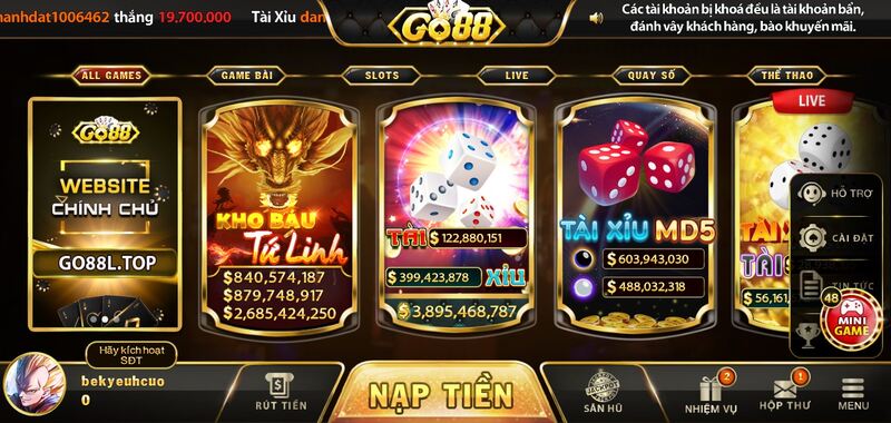 So sánh cổng game Top88 và Go88 – Đâu là lựa chọn lý tưởng cho cược thủ?
