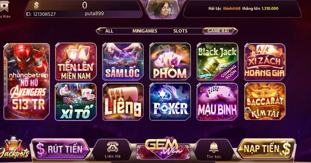 cá cược game bài 