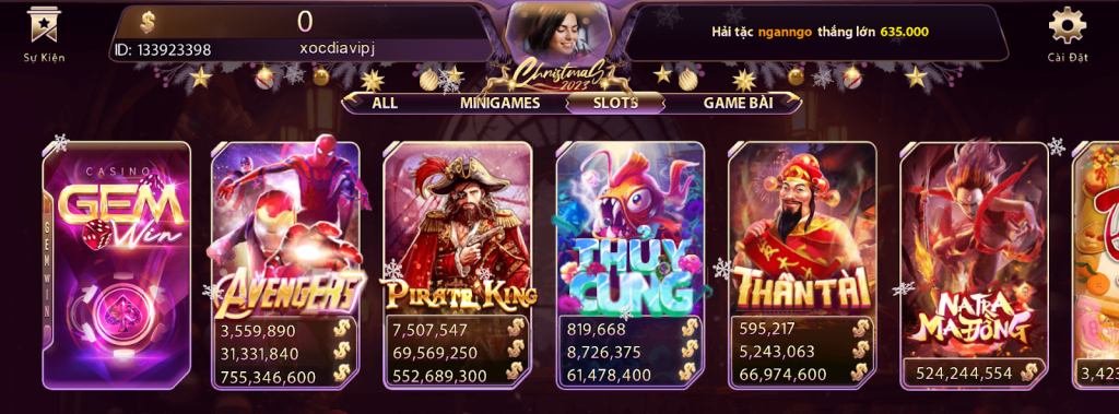 Trải nghiệm game nổ hũ đổi thưởng đỉnh cao tại Gemwin
