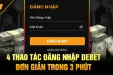 Hướng dẫn đăng nhập vào nhà cái Debet chi tiết nhất 2025