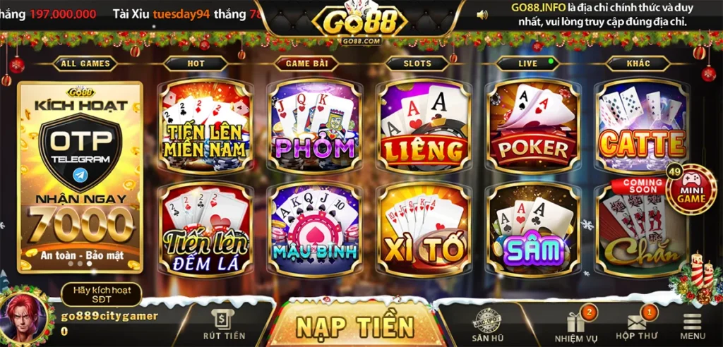 Top 4 Game Bài Đáng Chơi Nhất Tại Go88 Trong Năm 2025