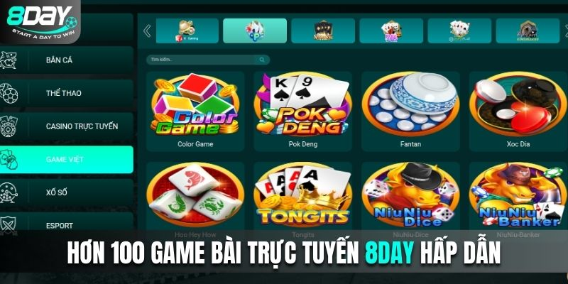 Game bài 8day – Trải nghiệm giải trí đỉnh cao tại 8day