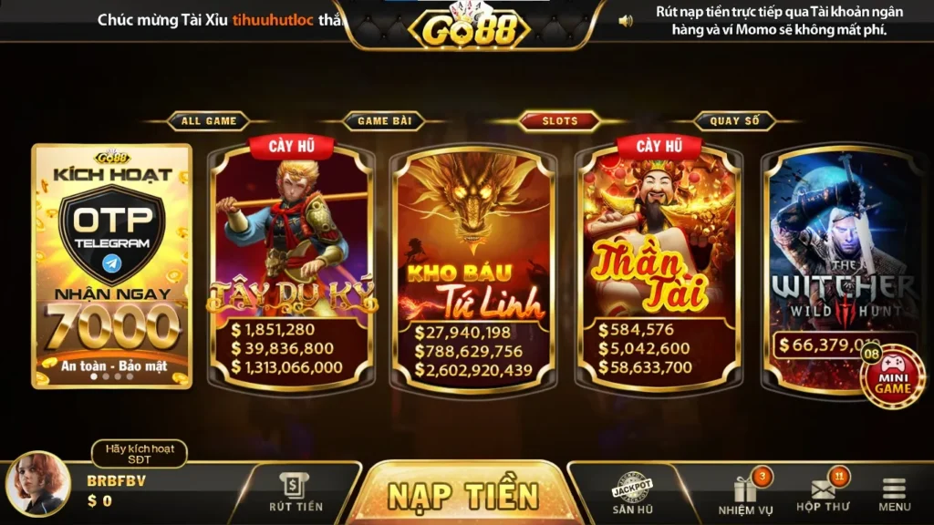Game Nổ Hũ Đổi Thưởng Go88 – Cơ Hội Giải Trí Và Kiếm Tiền Hấp Dẫn Cho Mọi Game Thủ